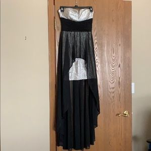 Black and gold dress